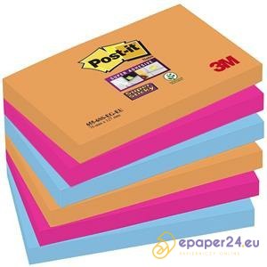 KARTECZKI POST-IT SUPER STICKY 76x127mm MIX KOLOR (6x90) KARTECZKI POST-IT SUPER STICKY 76x127mm MIX KOLOR (6x90)
