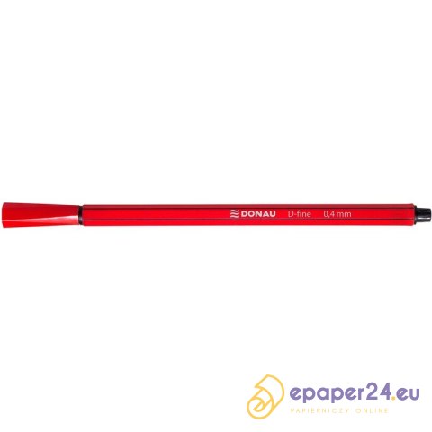 Cienkopisy Donau D-Fine 0.4mm czerwone (10) Cienkopisy Donau D-Fine 0.4mm czerwone (10)