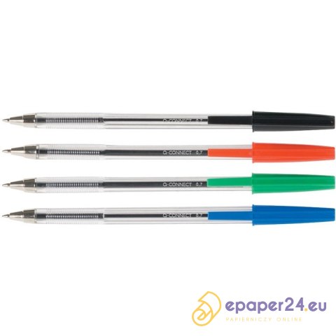 Długopisy Q-Connect 0.7mm czerwone (20) Długopisy Q-Connect 0.7mm czerwone (20)