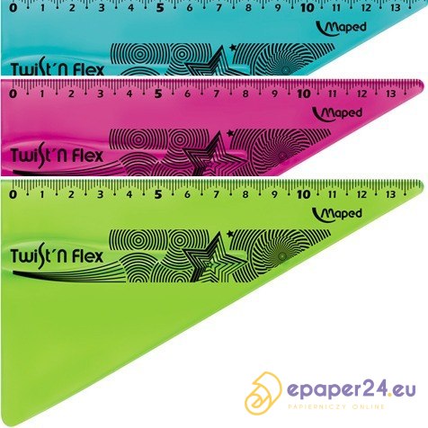 EKIERKA NIEŁAMLIWA MAPED TWIST'N FLEX 15cm EKIERKA NIEŁAMLIWA MAPED TWIST'N FLEX 15cm
