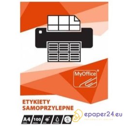 Etykiety MyOffice A4 105x74mm białe (100)