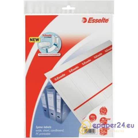 ETYKIETY NA SEGREGATOR ESSELTE 49x158mm WSUWANE ETYKIETY NA SEGREGATOR ESSELTE 49x158mm WSUWANE