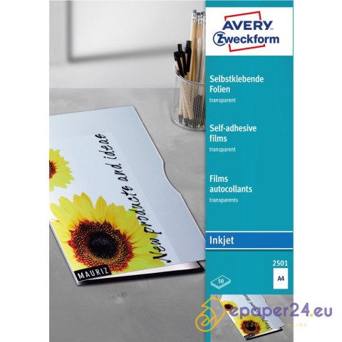 FOLIA A4 AVERY 0,17mm PRZEZROCZYSTA (50) ATRAMENT. FOLIA A4 AVERY 0,17mm PRZEZROCZYSTA (50) ATRAMENT.