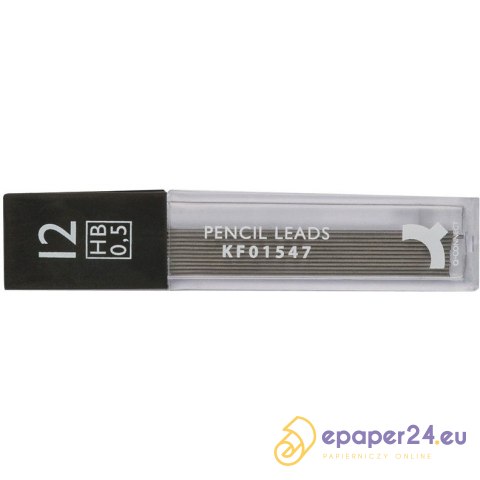 Grafity do ołówków Q-Connect 0.5mm HB (12) Grafity do ołówków Q-Connect 0.5mm HB (12)