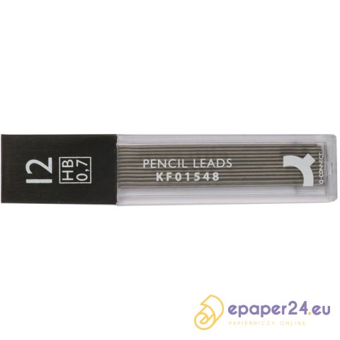 Grafity do ołówków Q-Connect 0.7mm HB (12) Grafity do ołówków Q-Connect 0.7mm HB (12)