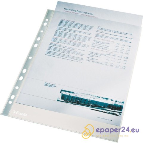 KOSZULKI ESSELTE A4/40µm KRYSTALICZNE (100) KOSZULKI ESSELTE A4/40µm KRYSTALICZNE (100)