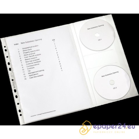 KOSZULKI LEITZ COMBO A4/130µm NA DOKUMENTY I CD/DVD (5) KOSZULKI LEITZ COMBO A4/130µm NA DOKUMENTY I CD/DVD (5)