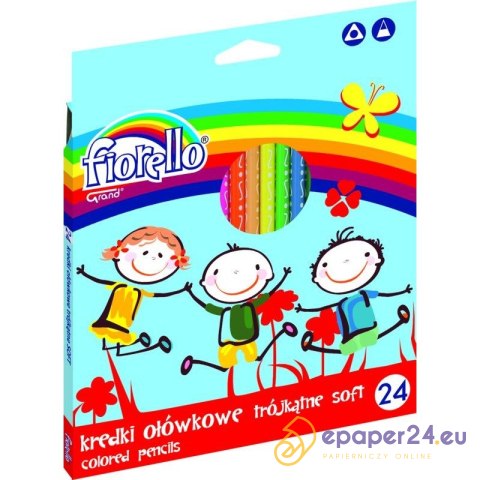 KREDKI OŁÓWKOWE FIORELLO 24 KOLORY KREDKI OŁÓWKOWE FIORELLO 24 KOLORY