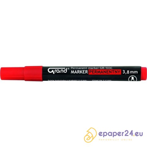 MARKER PERMANENTNY GRAND GR-103C CZERWONY MARKER PERMANENTNY GRAND GR-103C CZERWONY