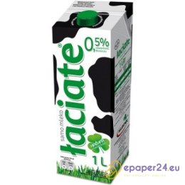 Mleko UHT Łaciate 1L 0.5% - KRÓTKI TERMIN - WYPRZEDAŻ