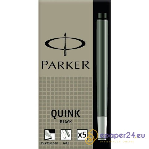 NABOJE ATRAMENTOWE PARKER QUINK CZARNE (5) NABOJE ATRAMENTOWE PARKER QUINK CZARNE (5)