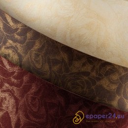 KARTON OZDOBNY A4/250g RÓŻE BORDOWY (20)