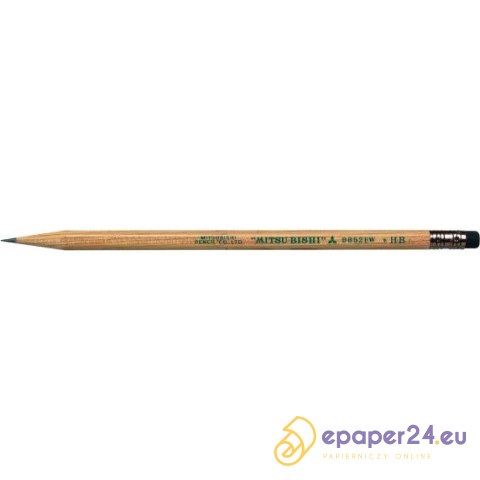 OŁÓWEK DREWNIANY UNI 9852 HB Z GUMKĄ OŁÓWEK DREWNIANY UNI 9852 HB Z GUMKĄ