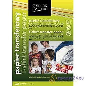 PAPIER TRANSFEROWY A4 (JASNE TKANINY) INKET (5) PAPIER TRANSFEROWY A4 (JASNE TKANINY) INKET (5)
