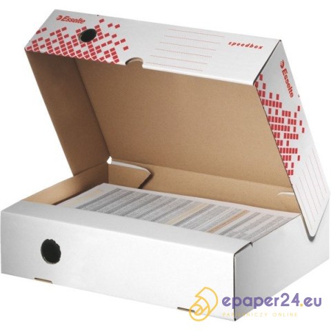 PUDŁO DO ARCHIWIZACJI ESSELTE SPEEDBOX A4/80mm PUDŁO DO ARCHIWIZACJI ESSELTE SPEEDBOX A4/80mm