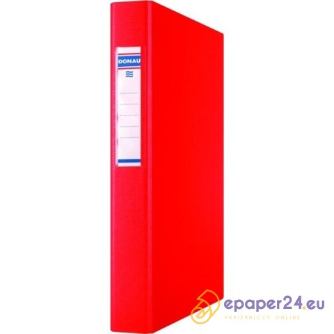 Segregator ringowy Donau A4/40mm 2R czerwony Segregator ringowy Donau A4/40mm 2R czerwony