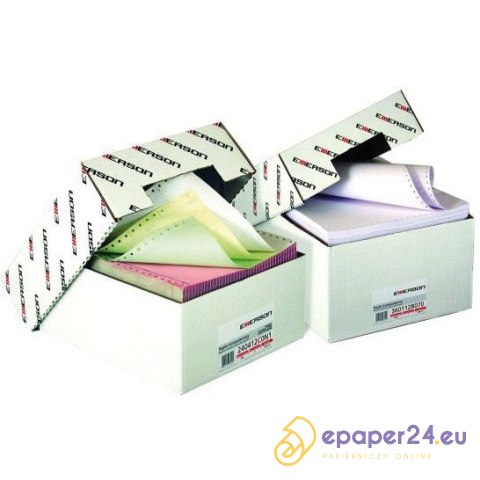 Papier komputerowy Emerson 240x12" 1+2 kolor nadruk (600) Papier komputerowy Emerson 240x12" 1+2 kolor nadruk (600)
