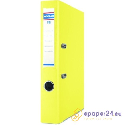 Segregator Donau Premium A4/50mm żółty Segregator Donau Premium A4/50mm żółty