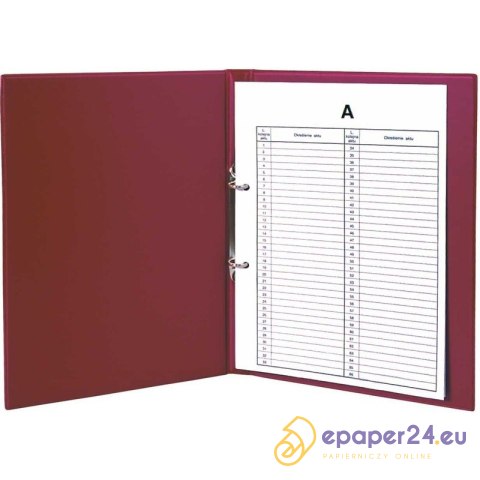 TECZKA AKTA OSOBOWE BIURFOL PVC A4 BORDOWA TECZKA AKTA OSOBOWE BIURFOL PVC A4 BORDOWA