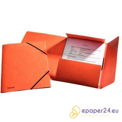 TECZKA PRESZPANOWA Z GUMKĄ ESSELTE A4 POMARAŃCZOWA TECZKA PRESZPANOWA Z GUMKĄ ESSELTE A4 POMARAŃCZOWA
