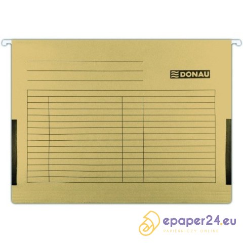 Teczka zawieszana Donau A4 (z bokami) brązowa (5) Teczka zawieszana Donau A4 (z bokami) brązowa (5)