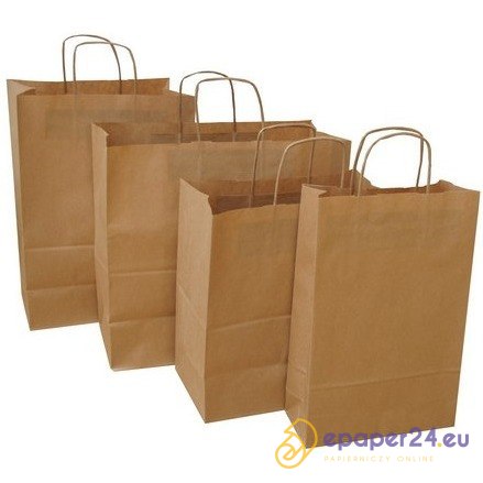 TORBA PAPIEROWA 24x10x36cm BRĄZOWA TORBA PAPIEROWA 24x10x36cm BRĄZOWA