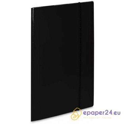 Teczka kartonowa z gumką VauPe Soft A4/450g czarna Teczka kartonowa z gumką VauPe Soft A4/450g czarna
