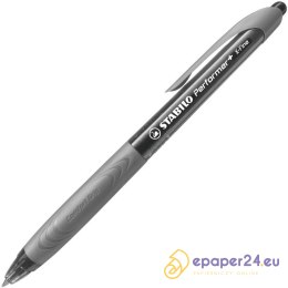 DŁUGOPIS STABILO PERFORMER+ CZARNO-SZARY