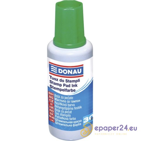 Tusz do pieczątek Donau 30ml zielony Tusz do pieczątek Donau 30ml zielony