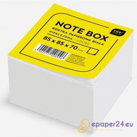 KOSTKA NIEKLEJONA 85*85*70mm BIAŁA KOSTKA NIEKLEJONA 85*85*70mm BIAŁA