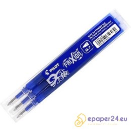 Wkłady wymazywalne Pilot Frixion M 0.7mm niebieskie (3)