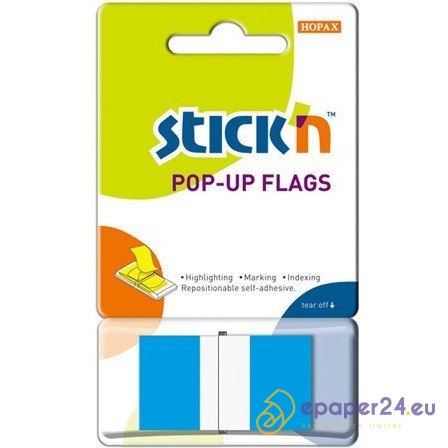 ZAKŁADKI STICK'N 25*45mm NIEBIESKIE (50) ZAKŁADKI STICK'N 25*45mm NIEBIESKIE (50)