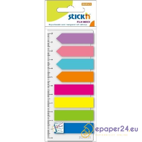 ZAKŁADKI STICK'N 12*45mm 8 KOLORÓW + LINIJKA (8*25) ZAKŁADKI STICK'N 12*45mm 8 KOLORÓW + LINIJKA (8*25)