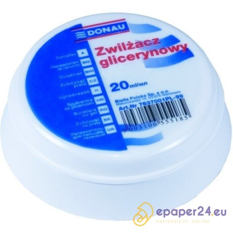 Zwilżacz do palców Donau 20ml glicerynowy Zwilżacz do palców Donau 20ml glicerynowy