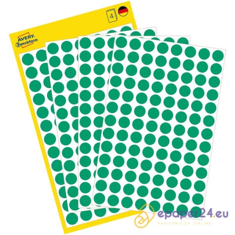 KÓŁKA AVERY śr.8mm TRWAŁE ZIELONE (4*104) KÓŁKA AVERY śr.8mm TRWAŁE ZIELONE (4*104)
