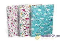 KOŁONOTATNIK OXFORD FLORAL A5/60K LINIA