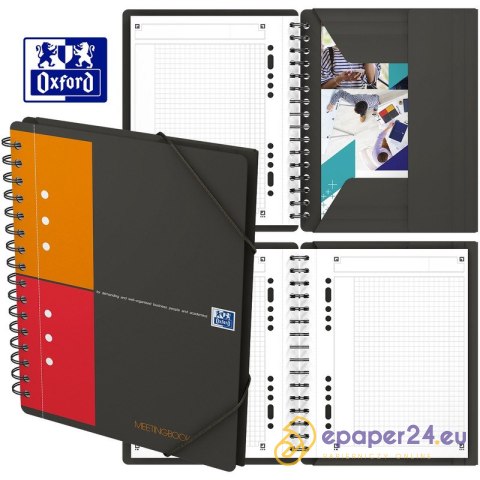 KOŁONOTATNIK OXFORD MEETINGBOOK A5+/80K KRATKA KOŁONOTATNIK OXFORD MEETINGBOOK A5+/80K KRATKA