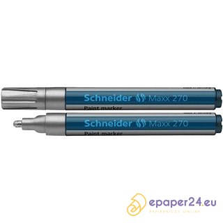 Marker olejowy Schneider Maxx 270 srebrny Marker olejowy Schneider Maxx 270 srebrny