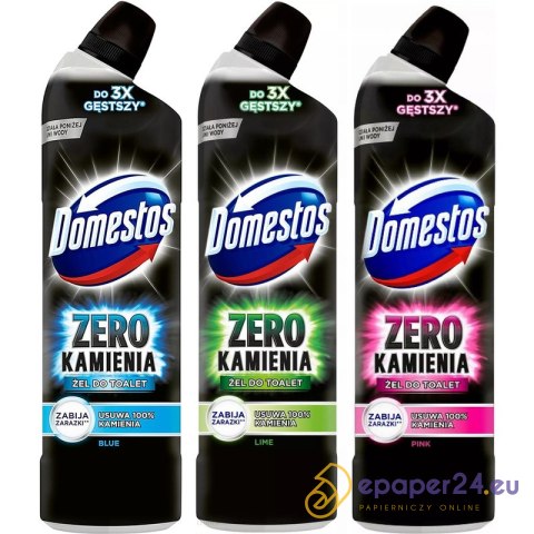 Płyn do Wc Domestos 750ml Zero kamienia Blue Płyn do Wc Domestos 750ml Zero kamienia Blue