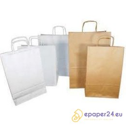 TORBA PAPIEROWA 40x18x39cm BIAŁA