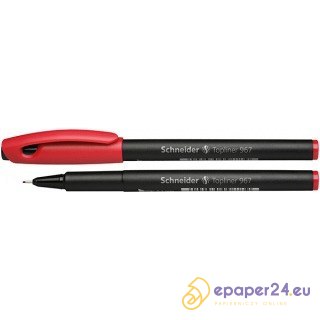 Cienkopis Schneider Topliner 967 0.4mm czerwony Cienkopis Schneider Topliner 967 0.4mm czerwony