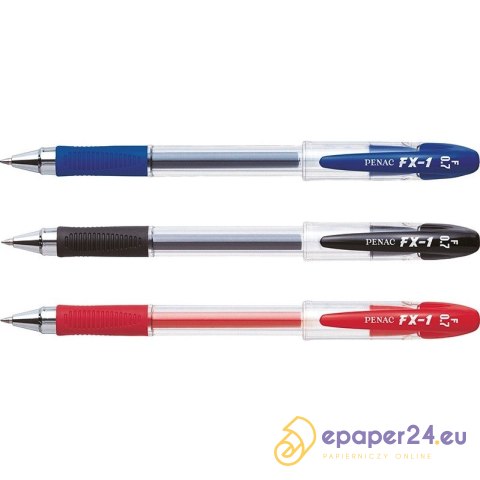 Długopis żelowy Penac FX-1 0.7mm czerwony Długopis żelowy Penac FX-1 0.7mm czerwony