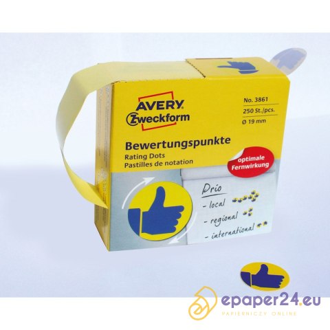 KÓŁKA AVERY śr.19mm "Kciuk" (250) KÓŁKA AVERY śr.19mm "Kciuk" (250)