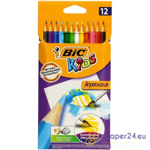 Kredki ołówkowe Bic Aquacouleur 12 kolorów Kredki ołówkowe Bic Aquacouleur 12 kolorów