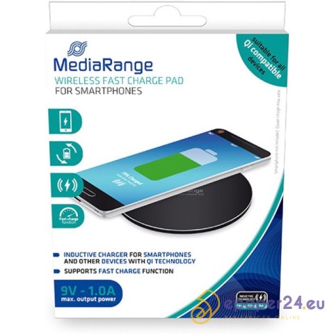 Ładowarka indukcyjna MediaRange MRMA111 czarna Ładowarka indukcyjna MediaRange MRMA111 czarna