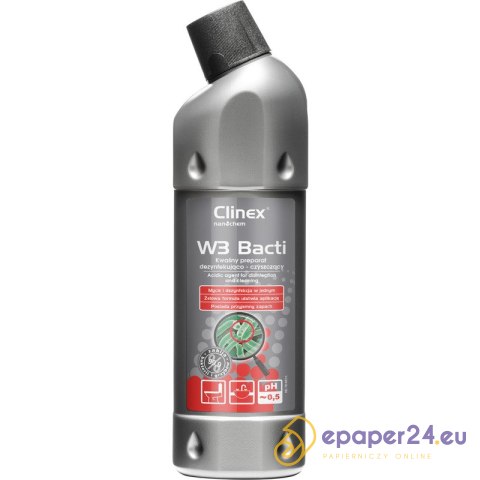 Preparat Clinex W3 Bacti 1L (dezynfekująco-czyszczący) Preparat Clinex W3 Bacti 1L (dezynfekująco-czyszczący)