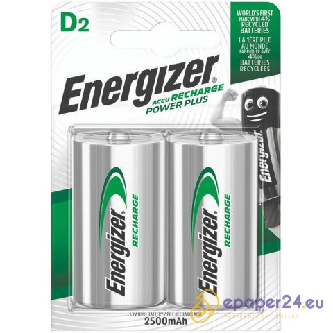 Akumulatorki Energizer Power Plus D HR20 2500mAh (2) Akumulatorki Energizer Power Plus D HR20 2500mAh (2)