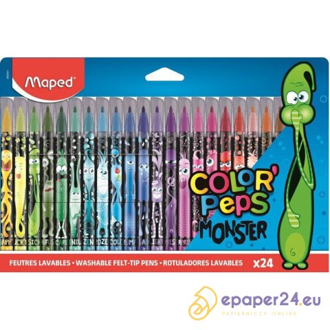 Flamastry Maped Color'Peps Monster 24 kolory Flamastry Maped Color'Peps Monster 24 kolory