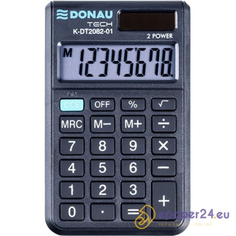 Kalkulator Donau Tech K-DT2082-01 czarny Kalkulator Donau Tech K-DT2082-01 czarny