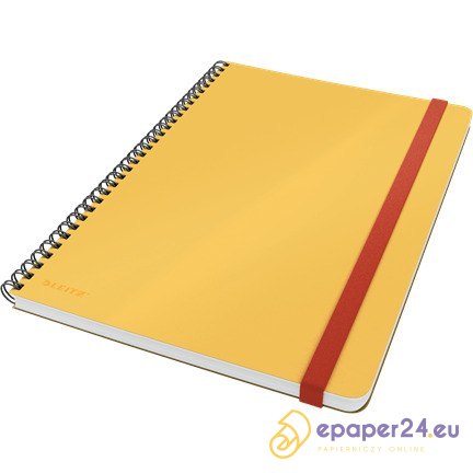 Kołonotatnik Leitz Cosy B5/80k kratka żółty Kołonotatnik Leitz Cosy B5/80k kratka żółty